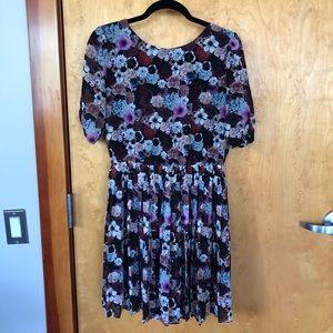 Urban Outfitters Floral Open Back Dress